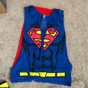 DC Comics Superman Costume - Blue and Red.. Halloween party costume hand detaile
